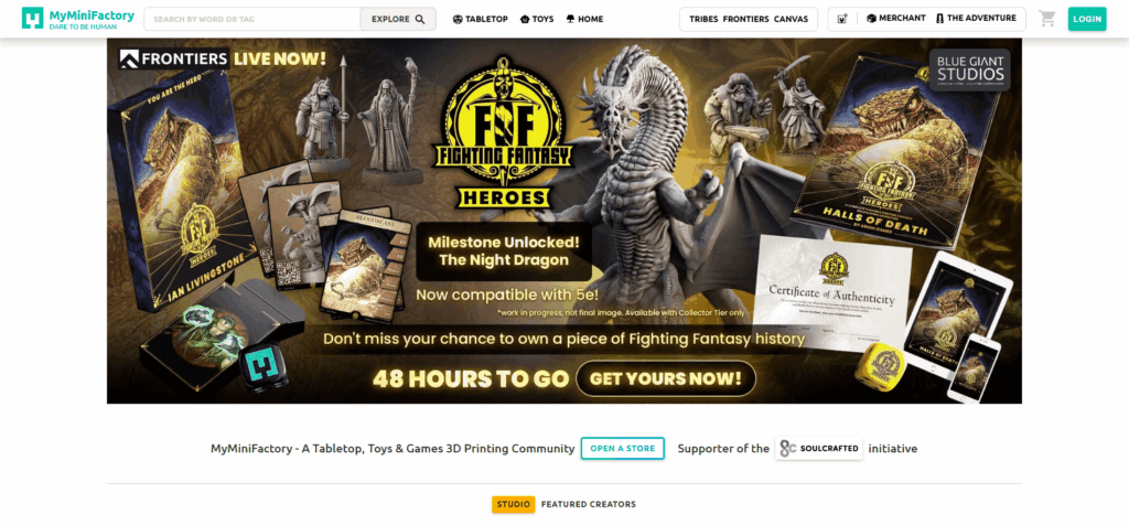 Fichiers 3D gratuits avec My Mini Factory